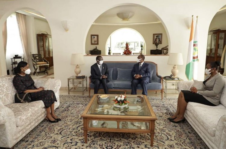 Côte d’Ivoire-Présidence : Ouattara a reparlé « physiquement » avec Ahoussou