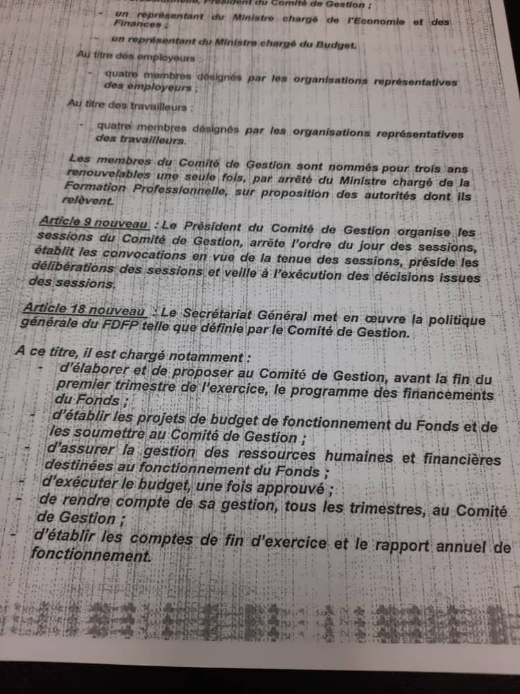 Côte d’Ivoire-FDFP : Le PCG peut-il suspendre le SG ?