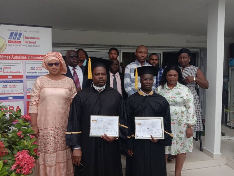 Côte d’Ivoire-HEC Abidjan : 2 hauts cadres de banque décrochent leur MBA