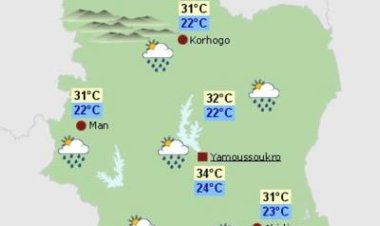 Côte d'Ivoire (Météo) : le Bulletin de ce vendredi 25 février 2022