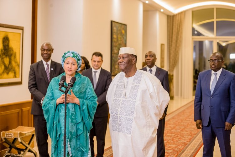 Côte d’Ivoire (Cop 15, diplomatie...) : Ouattara a échangé avec Jane Mohammed (v-sg, Nations Unies)