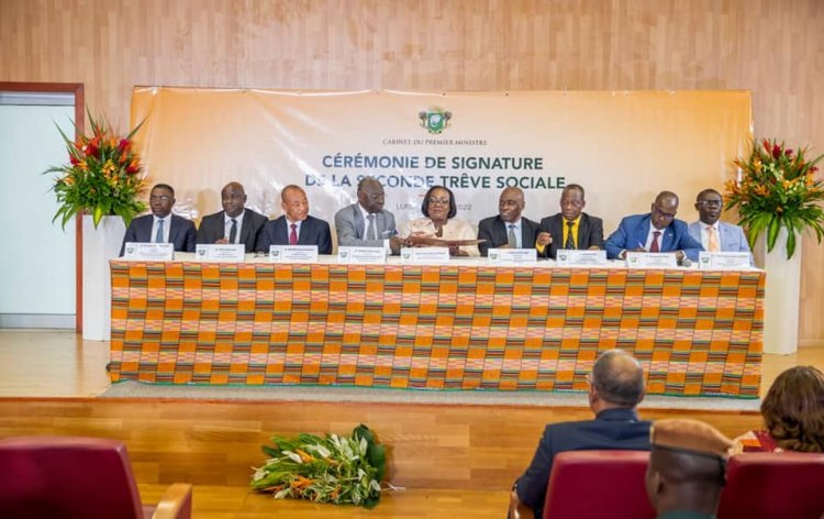 Côte d’Ivoire (Dialogue social) : « Une nouvelle Trêve Sociale est signée pour 5 ans » (Patrick Achi, 1er ministre)