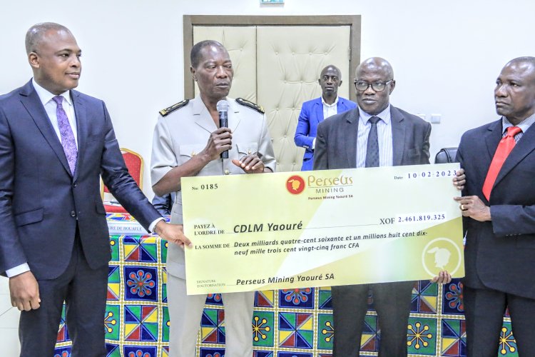Côte d’Ivoire (Marahoué) : Bouaflé, près de 2,5 milliards F pour le Cdlm de la mine d’or de Yaouré