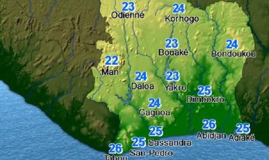 Côte d'Ivoire (Météo) / Les prévisions-SODEXAM du 21 juin 2024
