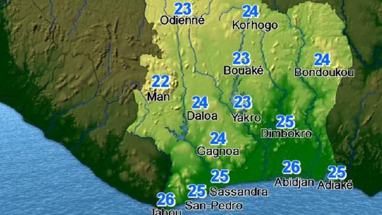 Côte d'Ivoire (Météo) / Le bulletin du 27 mars 2024 (Sodexam)