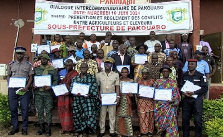 Côte d’Ivoire (Centre-ouest) / Pakouabo : agriculteurs et éleveurs cultivent la paix sociale