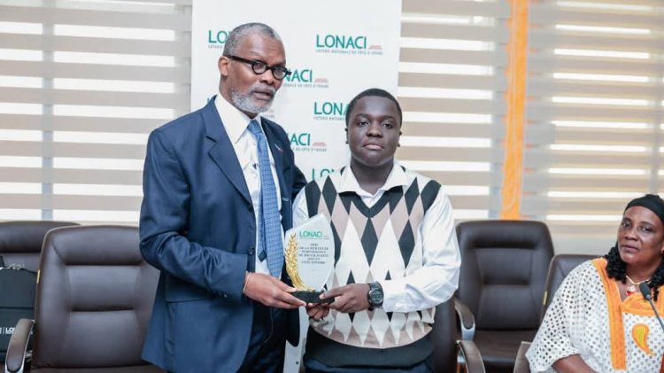Côte d’Ivoire (BAC 2025) / La LONACI célèbre le meilleur élève du pays
