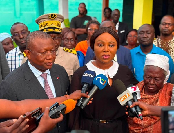 Côte d’Ivoire (Incendie) / Abengourou,  le gouvernement réconforte les victimes de l’orphelinat Mamie Thérèse