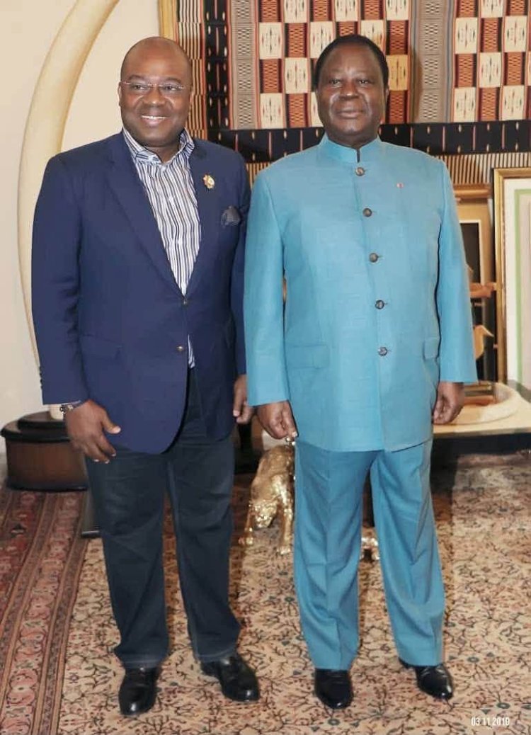 Côte d’Ivoire (3e anniversaire de décès) / Olivier Akoto rend hommage à  «son père » Henri Konan Bédié!
